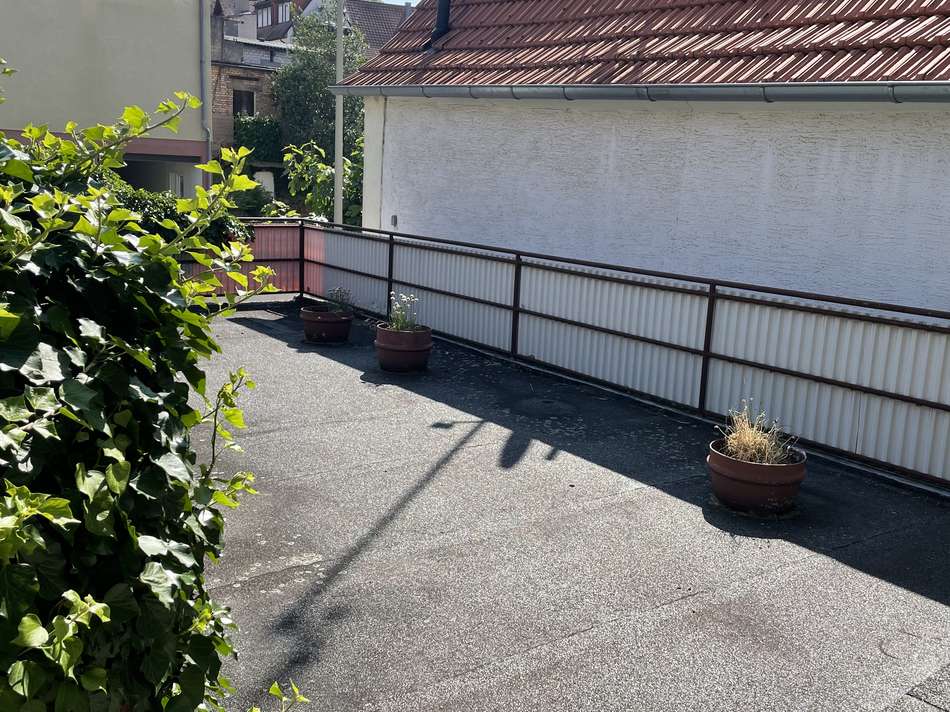 Terrasse uber Garage