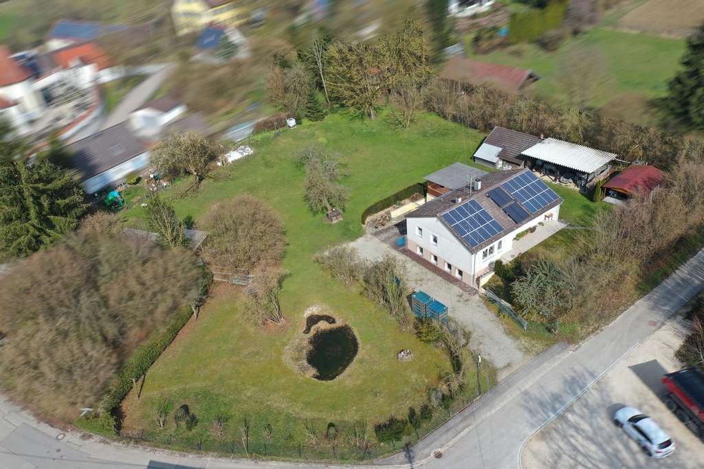 Immobilie in Finningen - Tierhalter u. Familien aufgepasst! Einfamilienhaus mit Einliegerwohnung, Nebengebäuden und 3600m2 ! - Bild 4