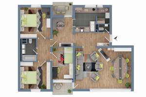 **4-Zimmer-Wohnung in ruhiger Lage zu vermieten** – 67069 Pfingstweide, Ludwigshafen am Rhein – Vorschaubild 19