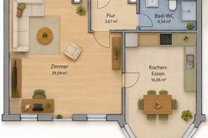 Bezugsfreie Altbauwohnung auf dem Kaßberg mit Erker – Die vollständige Adresse der Immobilie erhältst du vom Anbieter., 9112 Kaßberg, Chemnitz – Vorschaubild 15