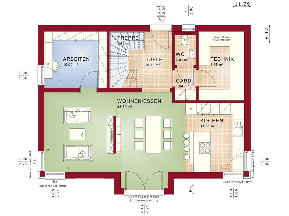 Grundriss EVO 148 V5 EG