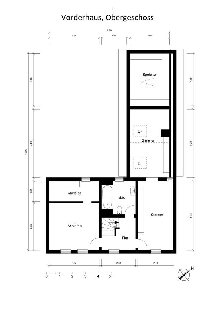 Grundriss VH, OG