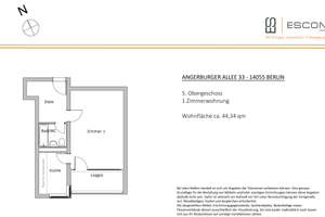 Vermietete 1 Zimmer-Wohnung mit Rendite von 3.47 % in Berlin Westend – Die vollständige Adresse der Immobilie erhältst du vom Anbieter., 14055 Westend, Berlin – Vorschaubild 7