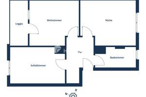 2 ZKB-Erdgeschosswohnung mit Loggia und Tageslichtbad in Hochzoll Süd
 – Die vollständige Adresse der Immobilie erhältst du vom Anbieter., 86163 Hochzoll-Süd, Augsburg – Vorschaubild 14