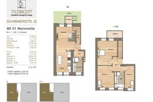 4-Zimmer Maisonette | 98 m² | Fußbodenheizung I Neubaustandard I PROVISIONSFREI – Die vollständige Adresse der Immobilie erhältst du vom Anbieter., 4318 Anger-Crottendorf, Leipzig – Vorschaubild 8