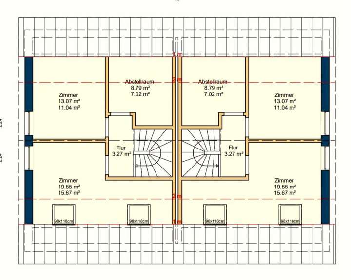 2. OG  -  beide Haushälften