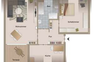 FRANK IMMOBILIEN - Zuhause ankommen –  lichtdurchflutete Dachgeschosswohnung  mit sonniger Terrasse! – Die vollständige Adresse der Immobilie erhältst du vom Anbieter., 12524 Altglienicke, Berlin – Vorschaubild 10