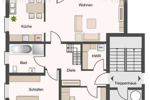 Zum 01.12.! Wohnen wie im Haus! Mit Tageslichtbad, Balkon und Stellplatz | Luft-Wärme-Pumpe – 4838 Zschepplin – Vorschaubild 20