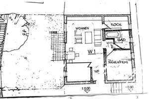 Zentrale 2,5-Zimmer-Erdgeschosswohnung mit Einbauküche, Terrasse & TG-Stellplatz