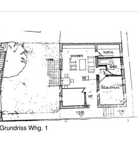 Zentrale 2,5-Zimmer-Erdgeschosswohnung mit Einbauküche, Terrasse & TG-Stellplatz