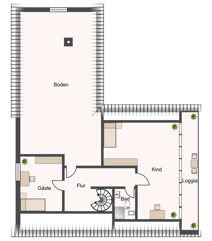 Grundriss Dachgeschoss