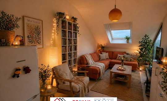 Kapitalanlage in Mannheim Q7: Vermietete 2-Zimmer-DG-Wohnung mit Balkon & TG-Stellplatz!