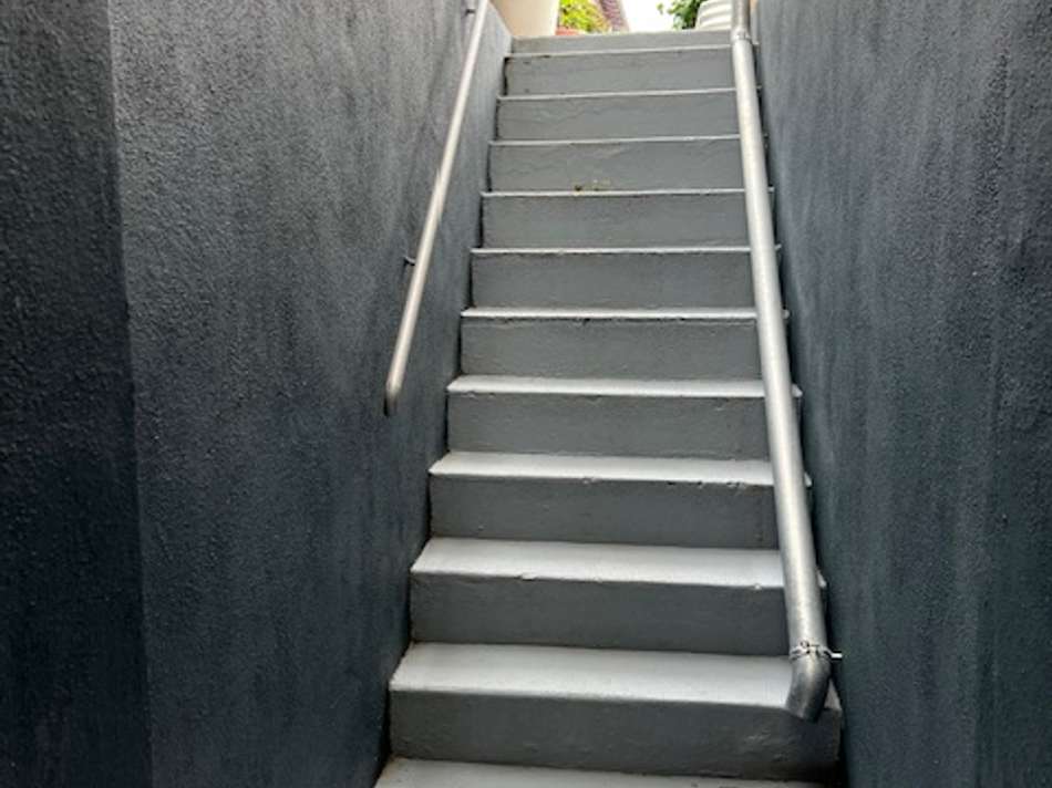 Außentreppe zum Garten