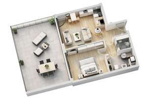 Das Optimum an Energieeffizienz I WE 69 I Moderne 2-Zimmer Wohnung mit Dachterrasse – Bohnhorststraße 1-7, 30165 Hainholz, Hannover – Vorschaubild 8