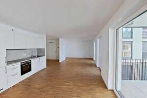 Große 2-Zimmer-Neubauwohnung mit EBK, Walk-In Dusche und Top-Anbindung