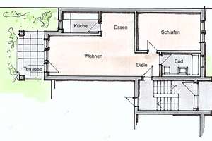 Helle Gartenwohnung mit Garage -  in direkter Uni-Nähe – Gräfin-von-Linden-Weg 24, 70569 Dachswald, Stuttgart – Vorschaubild 8