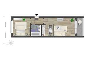 Kleine Balkonwohnung am CityBogen – Augustusburger Str. 11, 9111 Zentrum, Chemnitz – Vorschaubild 5