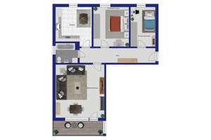 Helle 3-Zimmer-Wohnung ca. 75 m² mit Balkon & Garage inklusive Kaufpreises, 1. OG- Top-Preis! – Die vollständige Adresse der Immobilie erhältst du vom Anbieter., 65205 Erbenheim, Wiesbaden – Vorschaubild 11