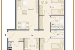 Vermietete 4-Zimmer-Wohnung in Darmstadt Kranichstein zu verkaufen. – Die vollständige Adresse der Immobilie erhältst du vom Anbieter., 64289 Kranichstein, Darmstadt – Vorschaubild 6