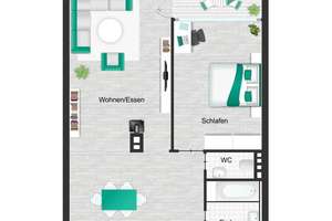 Exklusive 2-Zimmer-Wohnung mit Loggia und Panorama-Ausblick in Leverkusen – Die vollständige Adresse der Immobilie erhältst du vom Anbieter., 51373 Wiesdorf, Leverkusen – Vorschaubild 25