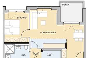 KEINE ANRUFE + ANFRAGEN NUR SCHRIFTLICH + 2 Zi. + toller Schnitt + Tiefgarage + HW 11 Whg. 13 – Hillenwiese 11, 38124 Stöckheim-Leiferde, Braunschweig – Vorschaubild 2