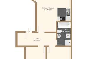 Kapitalanlage mit Entwicklungspotenzial! 3-Zimmer-Eigentumswohnung mit Balkon in Leipzig! – Die vollständige Adresse der Immobilie erhältst du vom Anbieter., 4229 Kleinzschocher, Leipzig – Vorschaubild 12