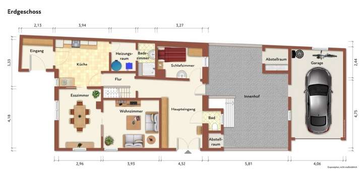Floor plan example 1st floor
