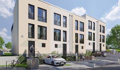 Reihenhaus im Stadtzentrum mit ausgebautem Studio, Dachterrasse und Terrasse