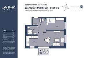 Exklusive 2-Zimmer-Neubauwohnung – Modernes Wohnen in Buchholz – Die vollständige Adresse der Immobilie erhältst du vom Anbieter., 47249 Buchholz, Duisburg – Vorschaubild 7