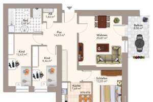 Attraktive 4-Raumwohnung im Encke-Carré - Ihr neues Zuhause! – 39110 Stadtfeld West, Magdeburg – Vorschaubild 14