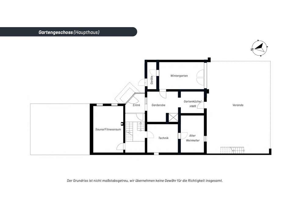Gartengeschoss Haupthaus