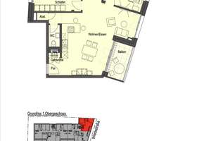 3-Zimmer-Wohnung mit Einbauküche! – Moscheeweg 10-12, 97082 Zellerau, Würzburg – Vorschaubild 2