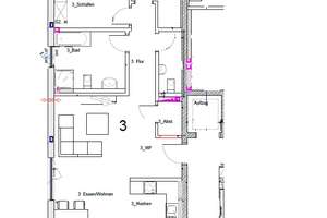 Helle 3-Zimmer Wohnung mit Balkon im 1. OG in Pulheim - Nachmieter gesucht – Am Weidenbach 31, 50259 Pulheim – Vorschaubild 2