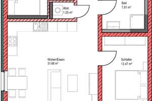 Modernes Wohnen in Rheinfelden: 3-Zimmer-Wohnung mit Balkon – Friedrichstraße 26b, 79618 Rheinfelden (Baden) – Vorschaubild 7