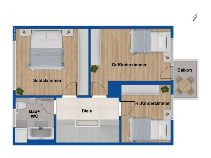 Grundriss Obergeschoss