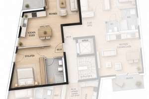 High-End Investment in Degerloch: Großzügige 2-Zimmer-Wohnung in bester Lage – Die vollständige Adresse der Immobilie erhältst du vom Anbieter., 70597 Degerloch (Ortsteil), Stuttgart – Vorschaubild 5