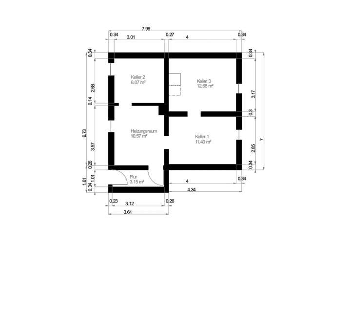 Grundriss Untergeschoss