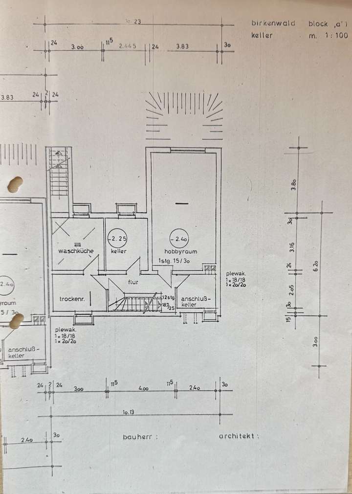 Grundriss Kellergeschoß