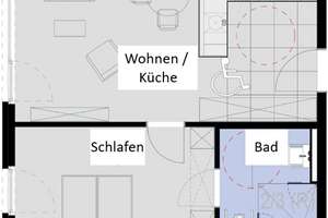 *Wohnen ohne Nebenkosten* Wohnung barrierefrei, EBK, Balkon/Terrasse 56qm – Hauptstraße 119, 89233 Neu-Ulm – Vorschaubild 6