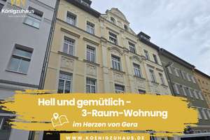 Gemütlich und hell - 3 Raum Wohnung mit Balkon im Herzen von Gera zu verkaufen