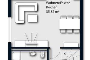 Moderne 4-Zi.-Wohnung mit gr. Loggia, Terrasse, Blick ins Grüne u. Gartennutzung – Die vollständige Adresse der Immobilie erhältst du vom Anbieter., 48167 Wolbeck, Münster – Vorschaubild 2