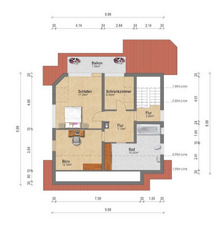 Grundriss 1.OG