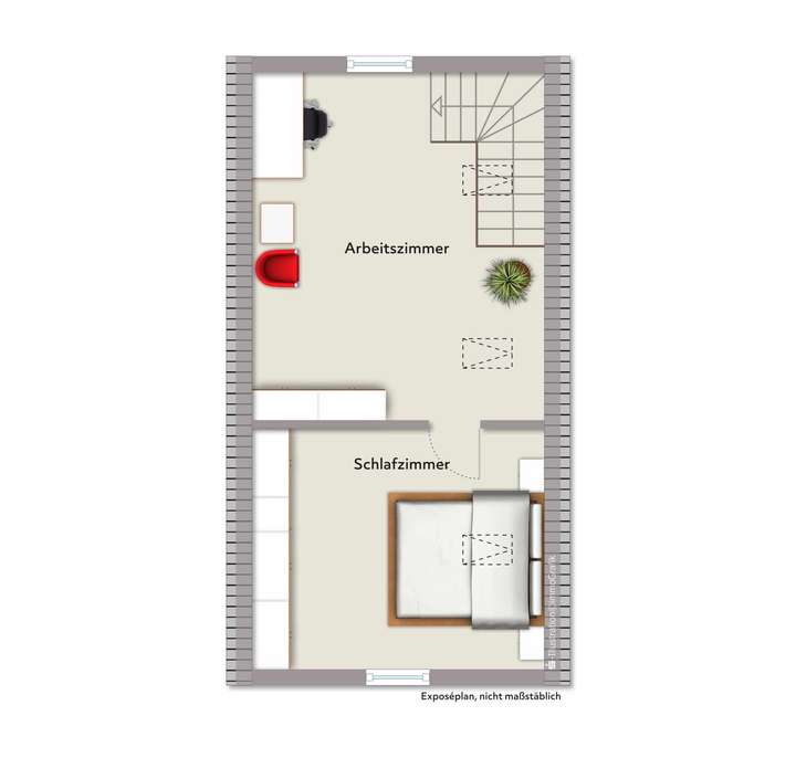 Haus links OG möbliert