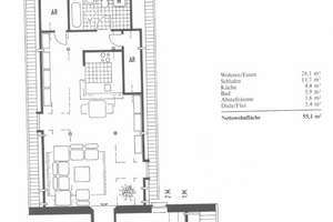 Hofflair - charmante 2-Raum-DG-Wohnung in Köln Roggendorf/Thenhoven – Sinnersdorfer Straße 173a, 50769 Roggendorf/Thenhoven, Köln – Vorschaubild 7