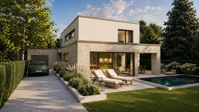 Zwischen Garten und Architektur, ein einzigartiges Zuhause für eine einzigartige Lebensqualität