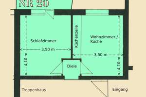 Freundliche Ergeschosswohnung mit separatem Bad und kleinem Garten – Schottstr. 20, 70192 Lenzhalde, Stuttgart – Vorschaubild 2