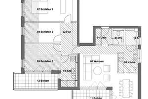 Wohnung 25 - 121,32 qm – Gundelfinger Weg 15, 86156 Kriegshaber, Augsburg – Vorschaubild 5