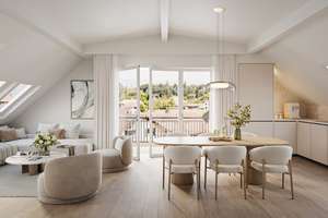 NEUBAU: Helle 2-Zimmer-Wohnung mit Terrasse und 2,65 hohen Decken – Seldeneckstraße 10, 81243 Aubing-Süd, München – Vorschaubild 4