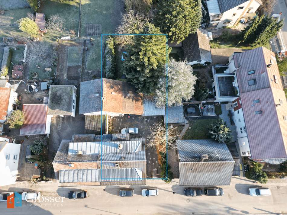 Grundstück eingezeichnet