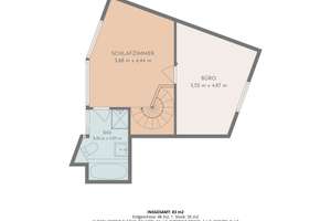 Penthouse Loft auf 2 Etagen mit 3 Zimmern und Dachterrasse über den Dächern Ehrenfelds – Die vollständige Adresse der Immobilie erhältst du vom Anbieter., 50825 Ehrenfeld (Ortsteil), Köln – Vorschaubild 16